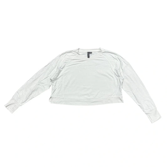 Athletic Top Long Sleeve Crewneck By Sweaty Betty In White, Size: Xl