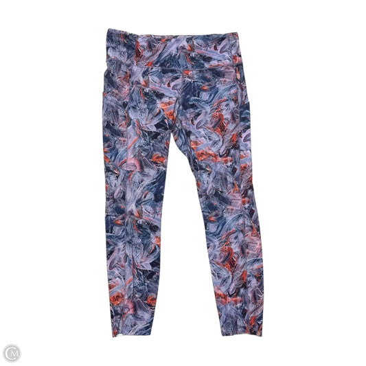 Athletic Leggings By Lululemon In Blue & Purple, Size: L