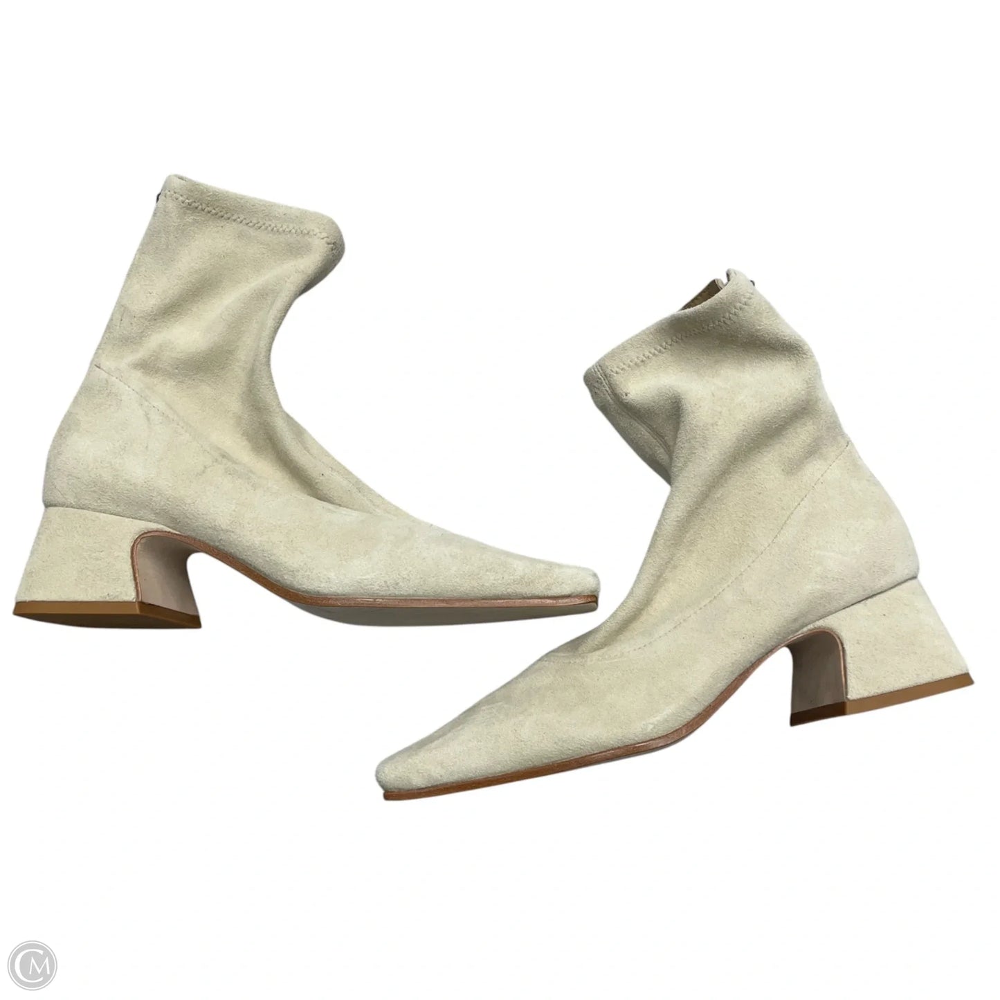 Boots Ankle Heels By Reformation In Cream, Size: 5