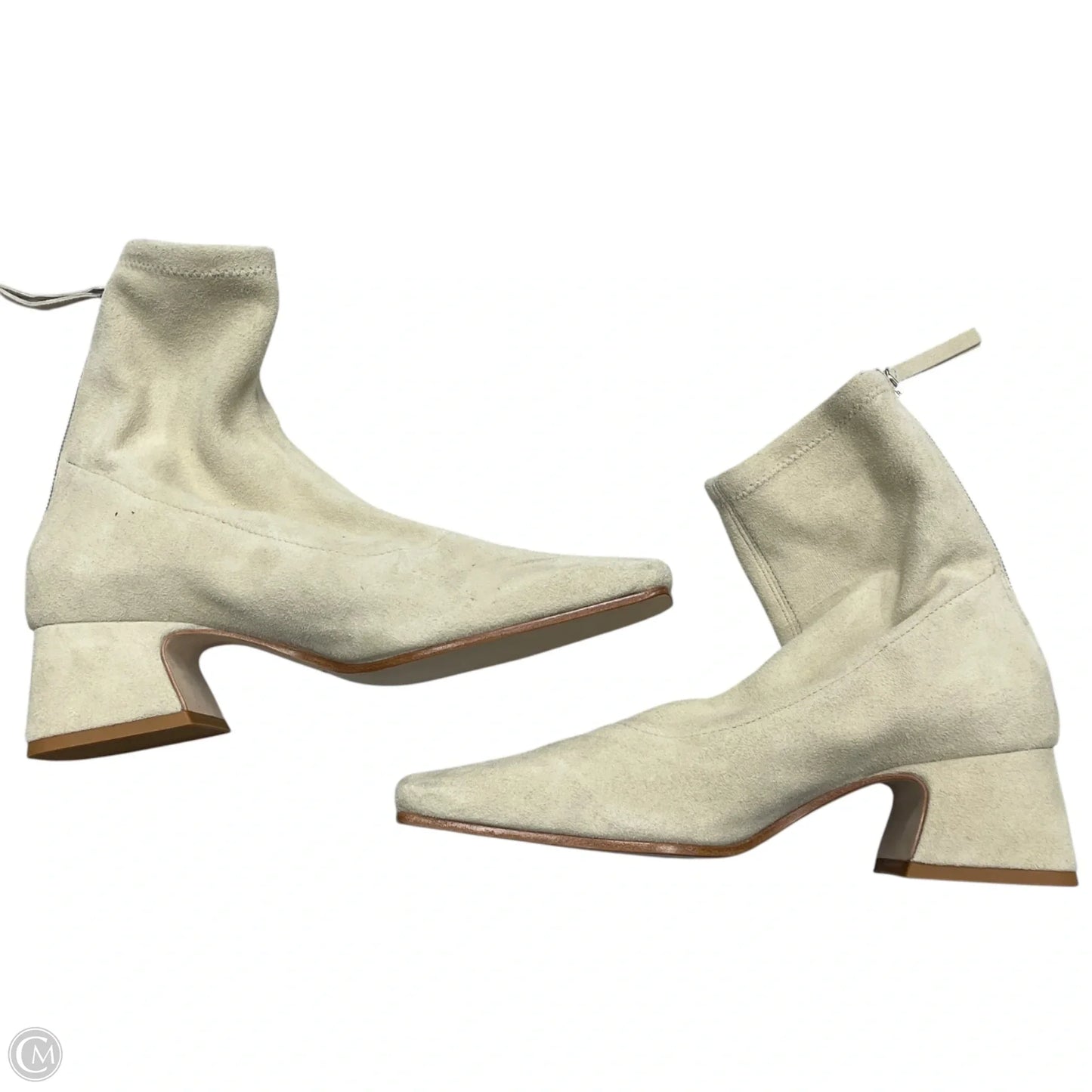 Boots Ankle Heels By Reformation In Cream, Size: 5
