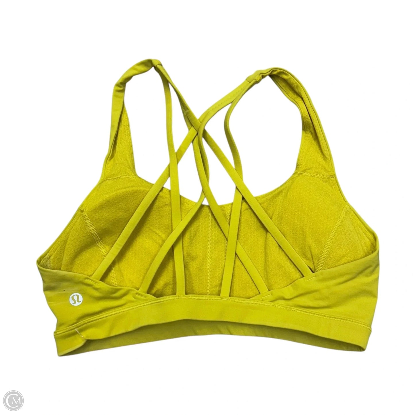 Athletic Bra By Lululemon In Chartreuse, Size: S