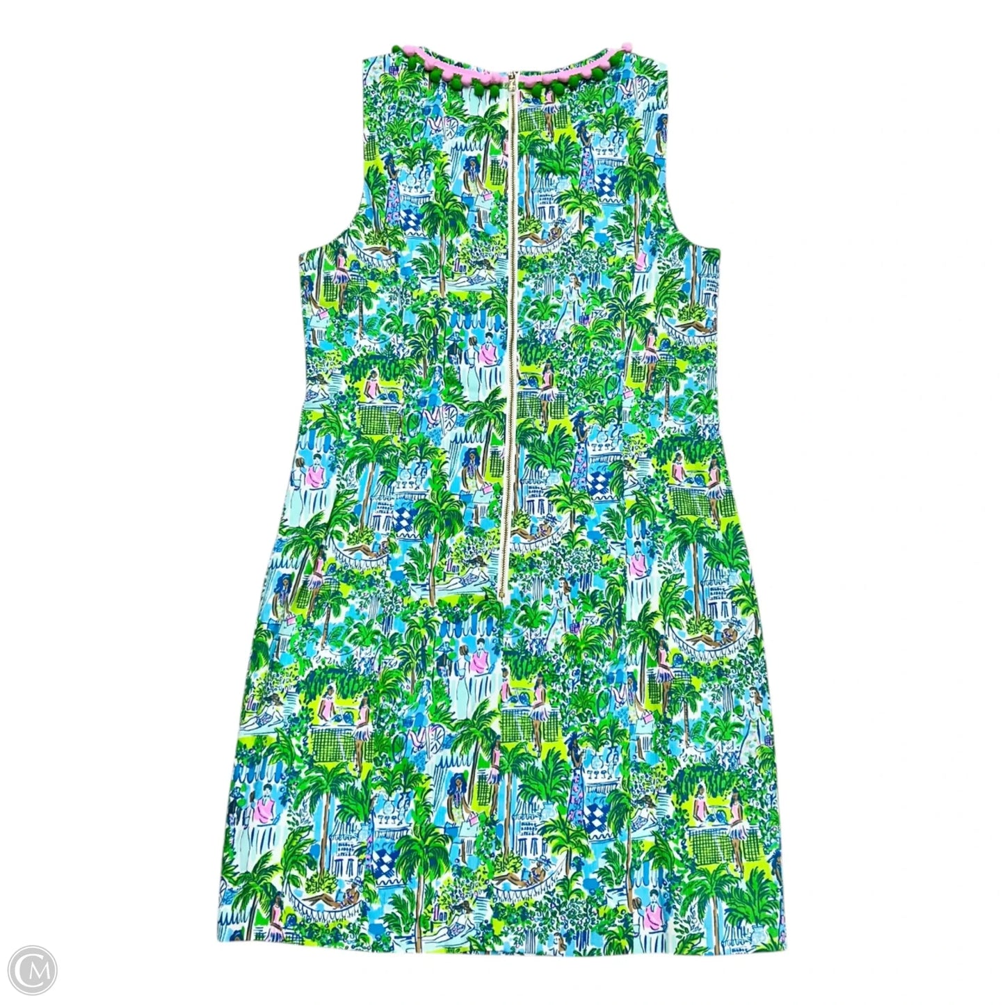 Dress Designer By Lilly Pulitzer In Blue & Green, Size: M