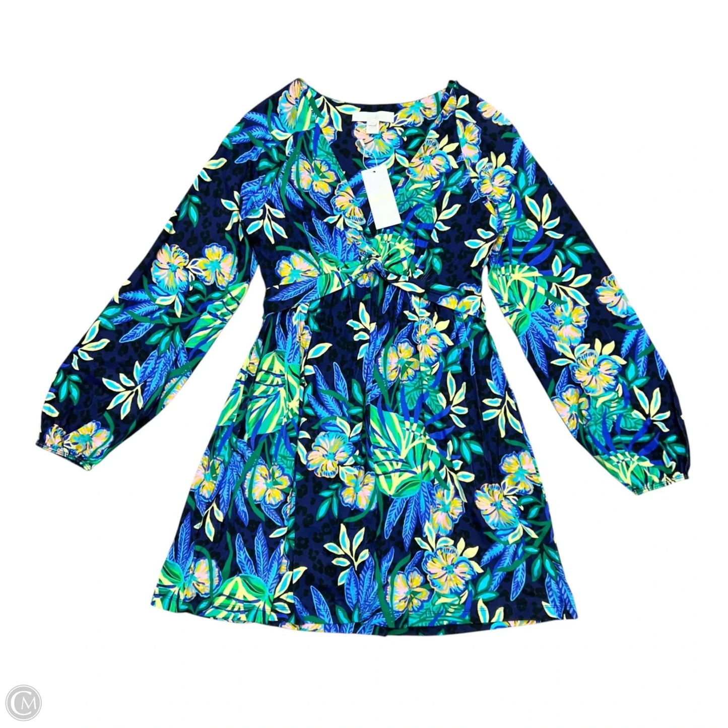 Dress Designer By Lilly Pulitzer In Blue & Green, Size: M