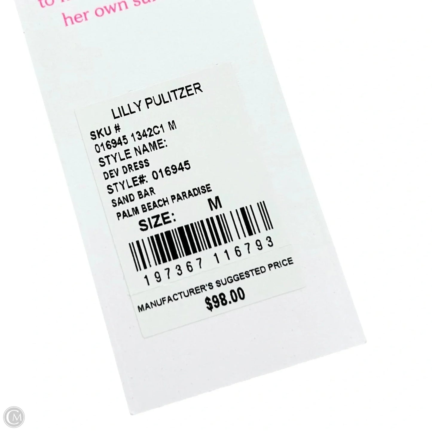 Shorts Designer By Lilly Pulitzer In Tan & White, Size: M