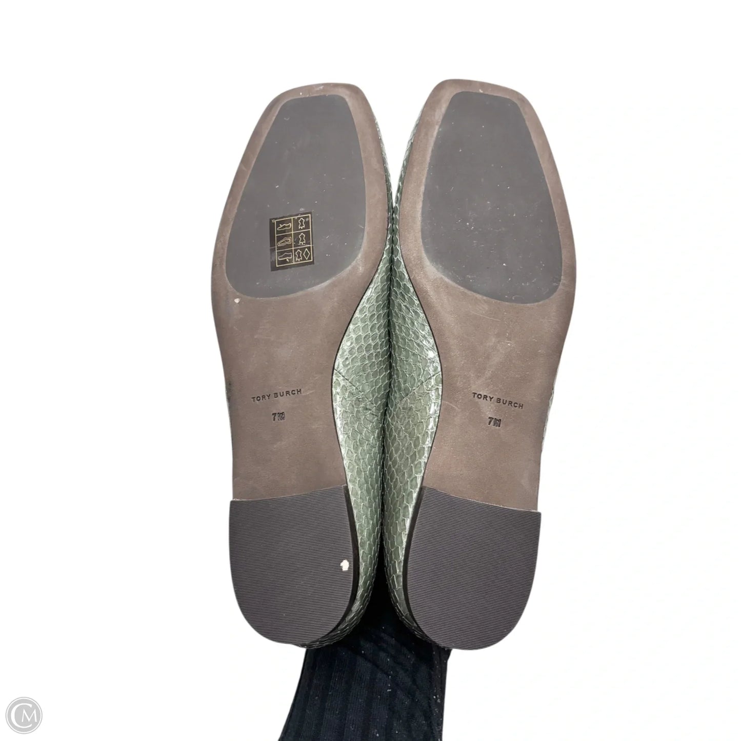 Shoes Designer By Tory Burch In Green, Size: 7