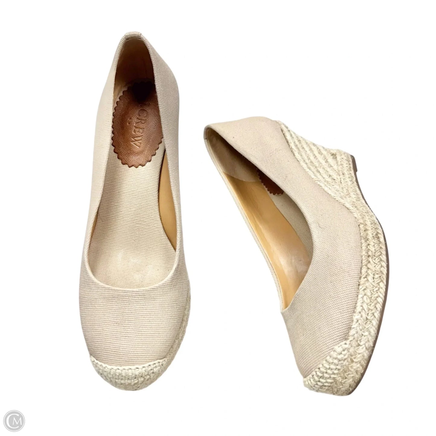 Sandals Heels Wedge By J. Crew In Cream, Size: 7