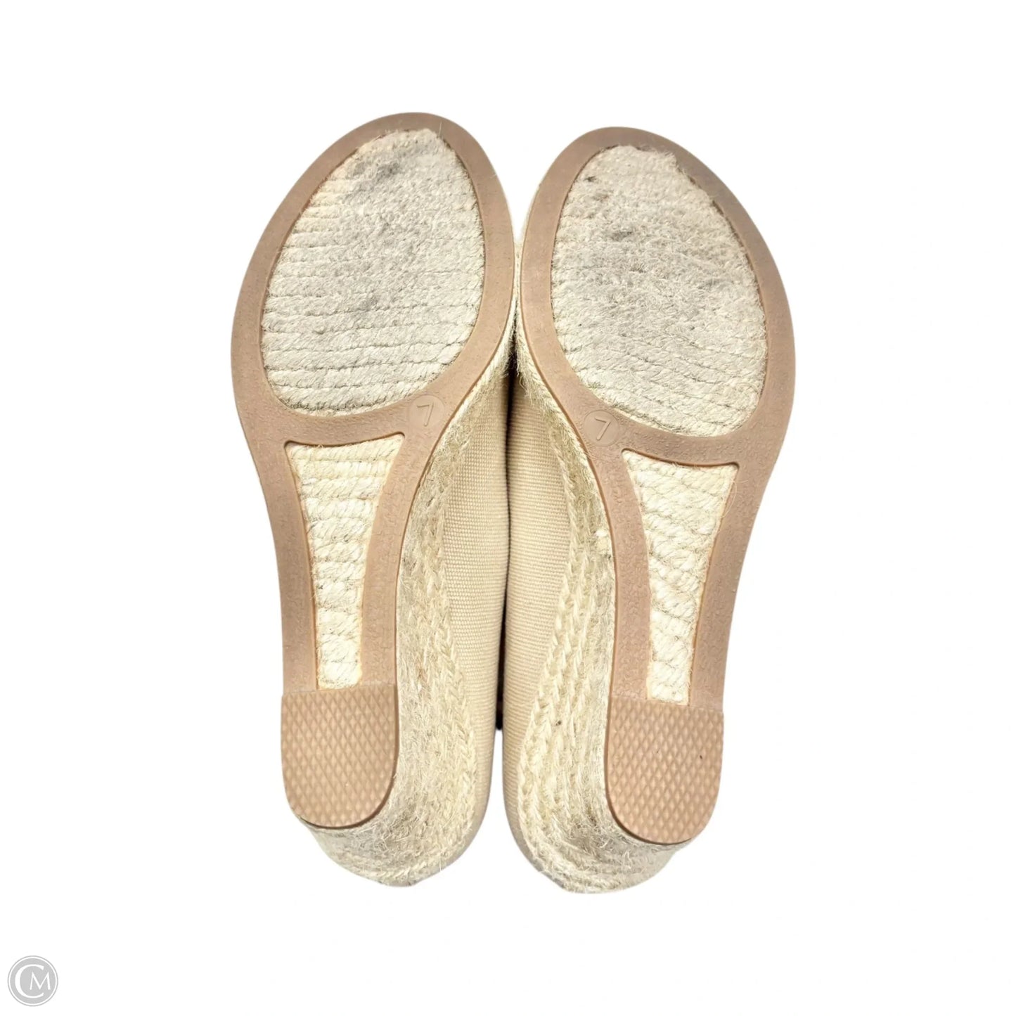 Sandals Heels Wedge By J. Crew In Cream, Size: 7