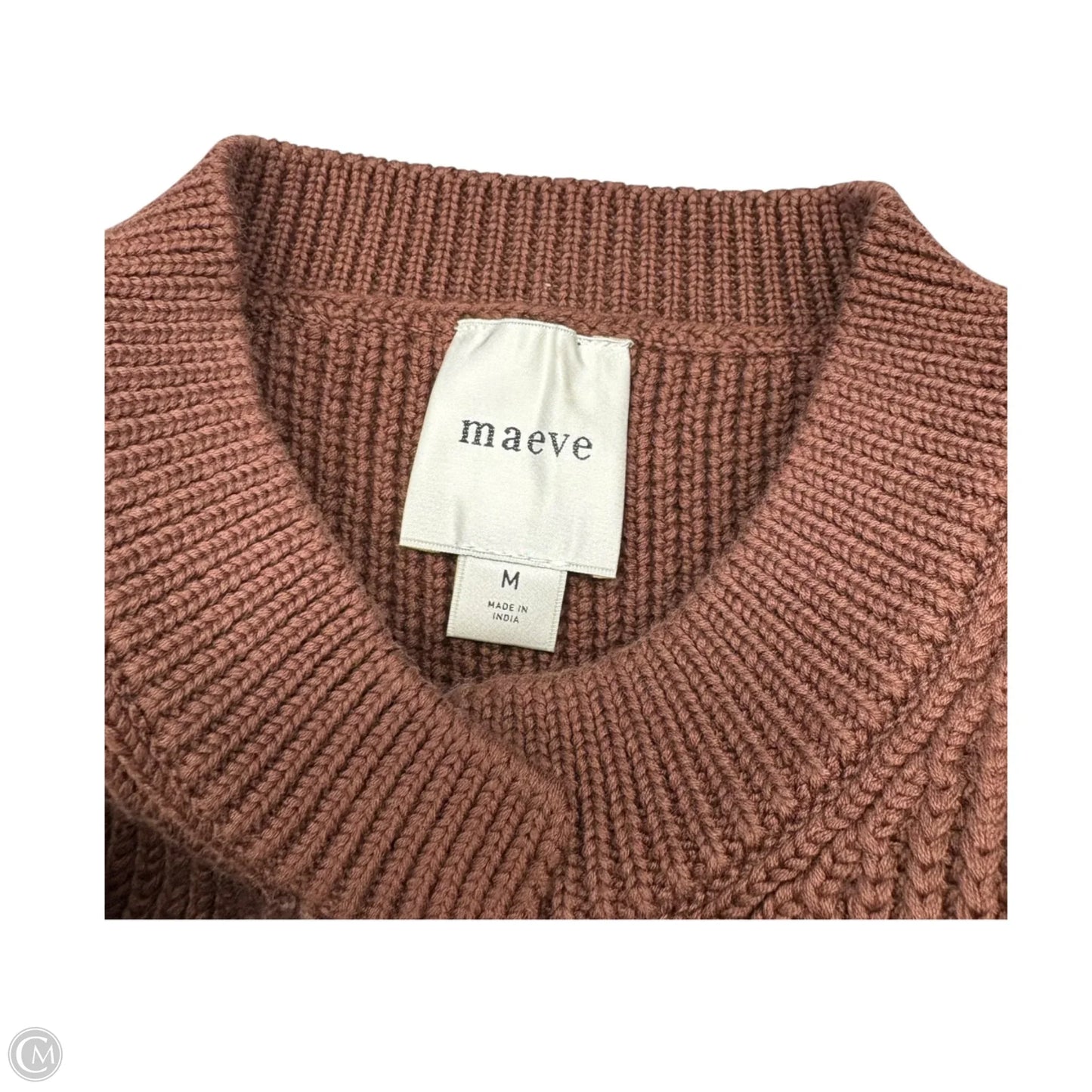 Vest Sweater By Maeve In Brown, Size: M
