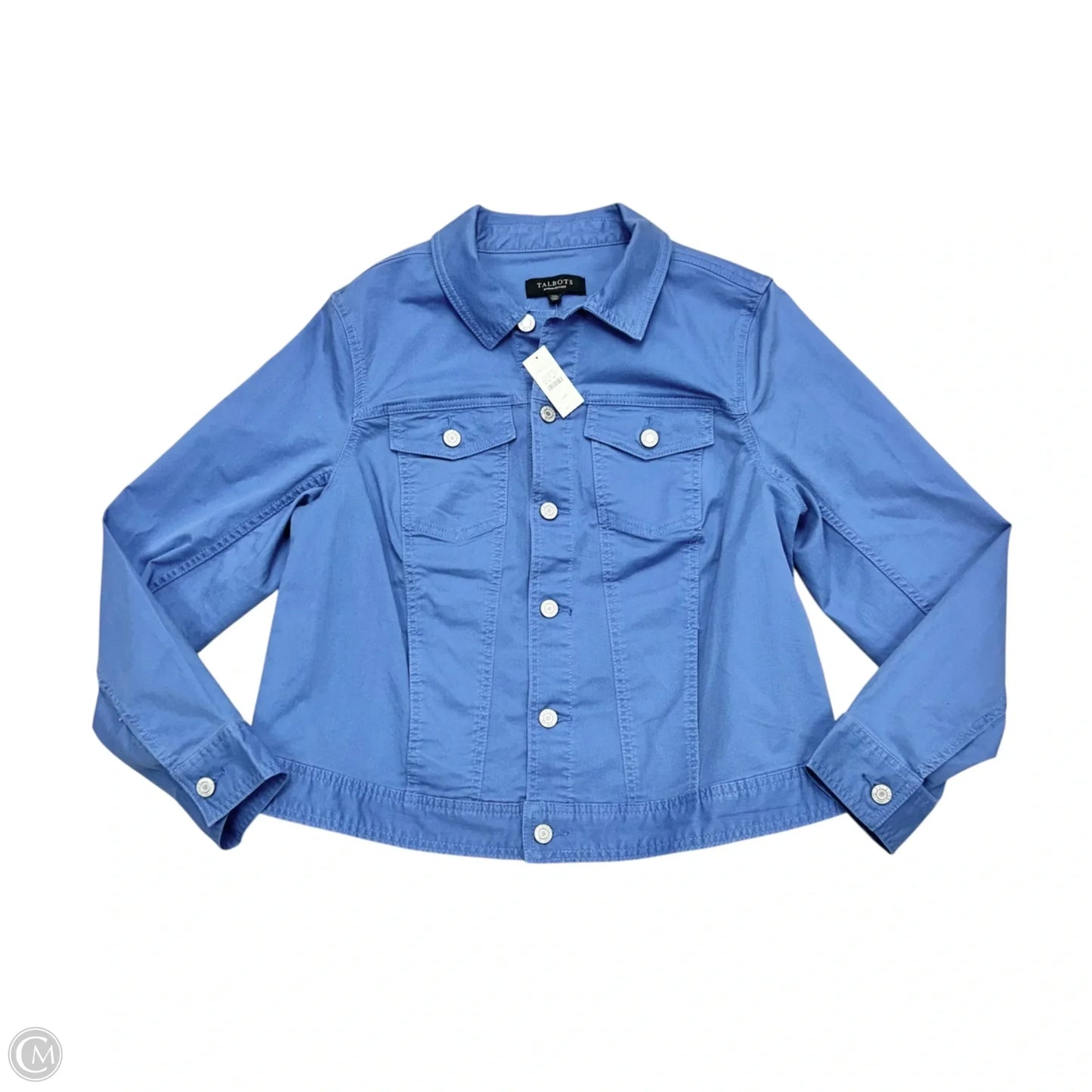 Jacket Denim By Talbots In Blue, Size: 1Xp
