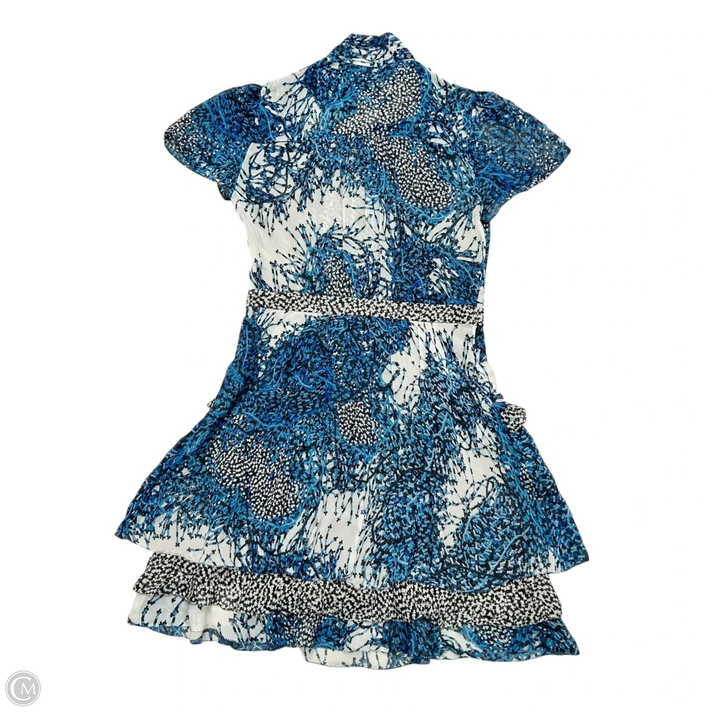 Dress Designer By Diane Von Furstenberg In Black & Blue, Size: S