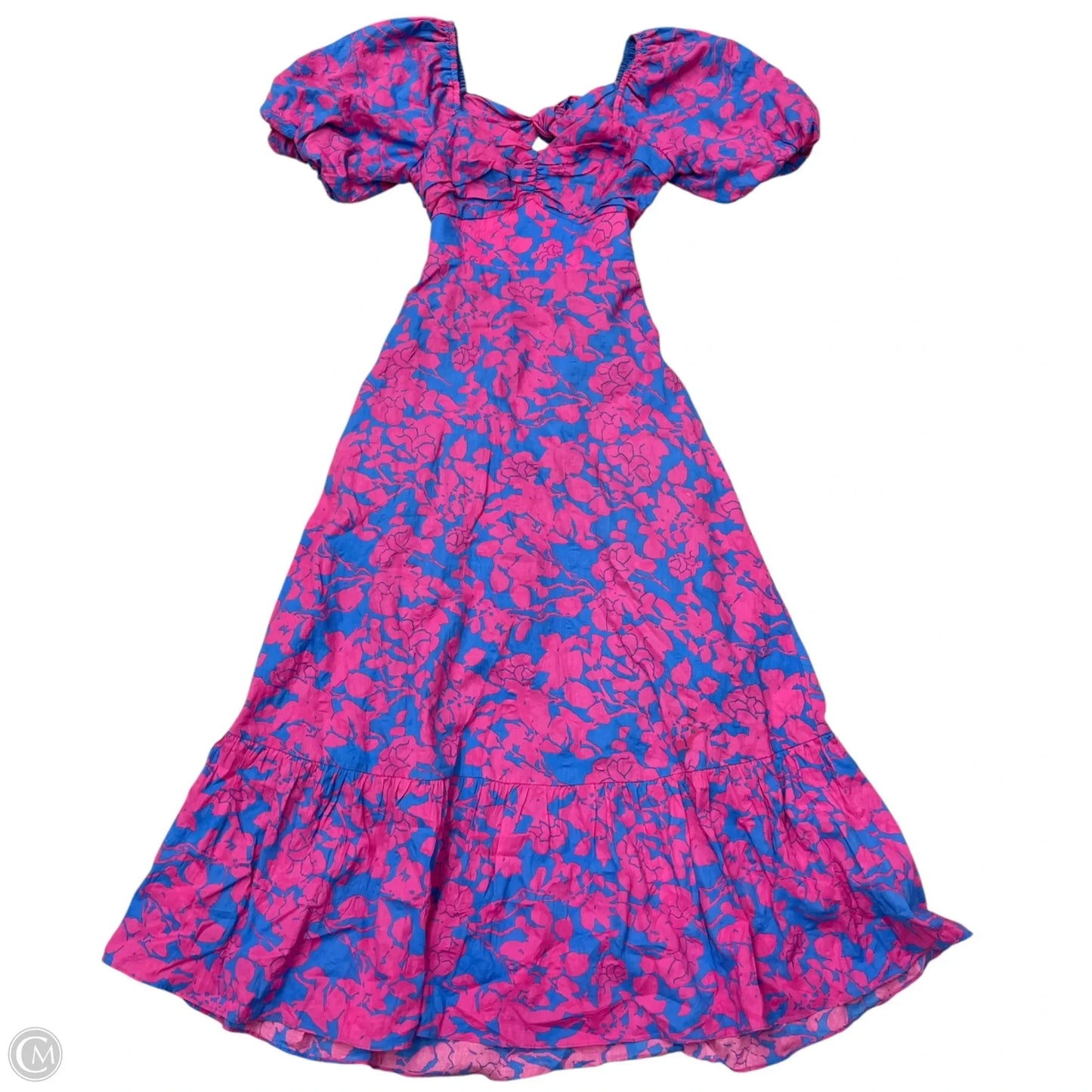 Dress Casual Maxi By Free The Roses In Blue & Pink, Size: S