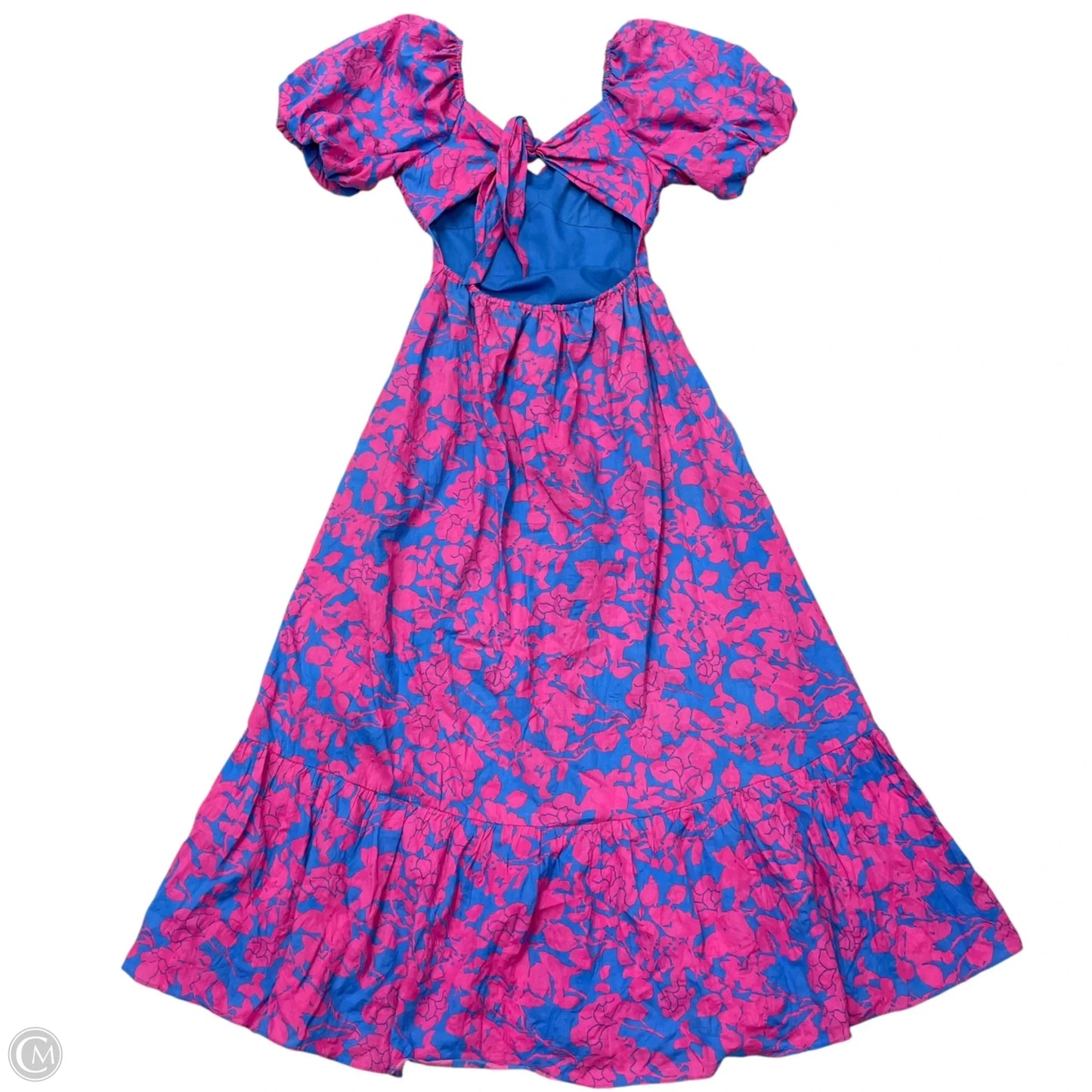 Dress Casual Maxi By Free The Roses In Blue & Pink, Size: S
