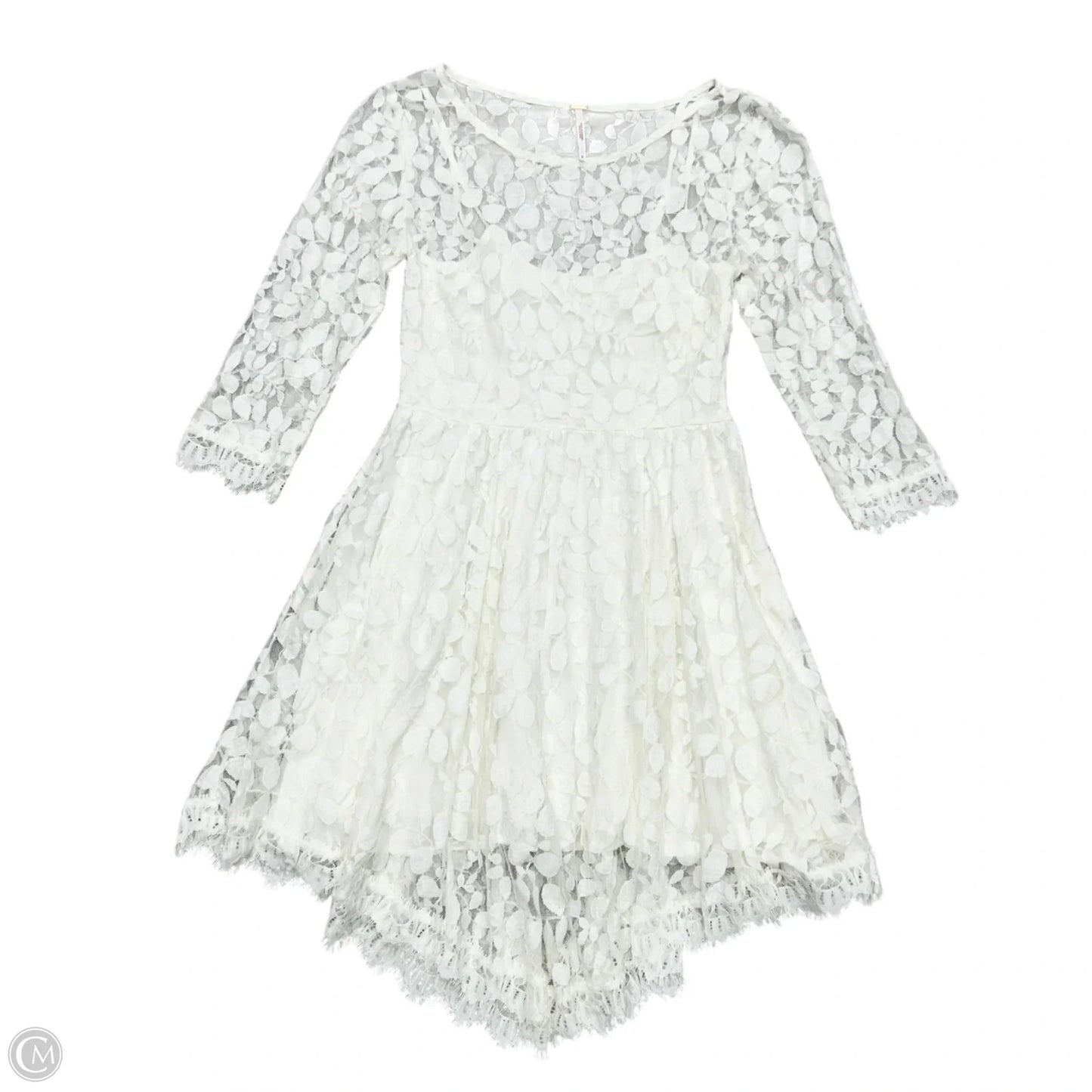 Dress Casual Short By Free People In Ivory, Size: Xs