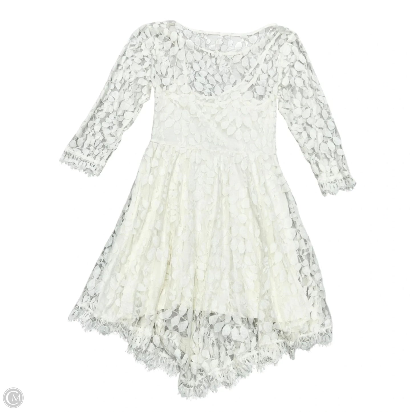 Dress Casual Short By Free People In Ivory, Size: Xs