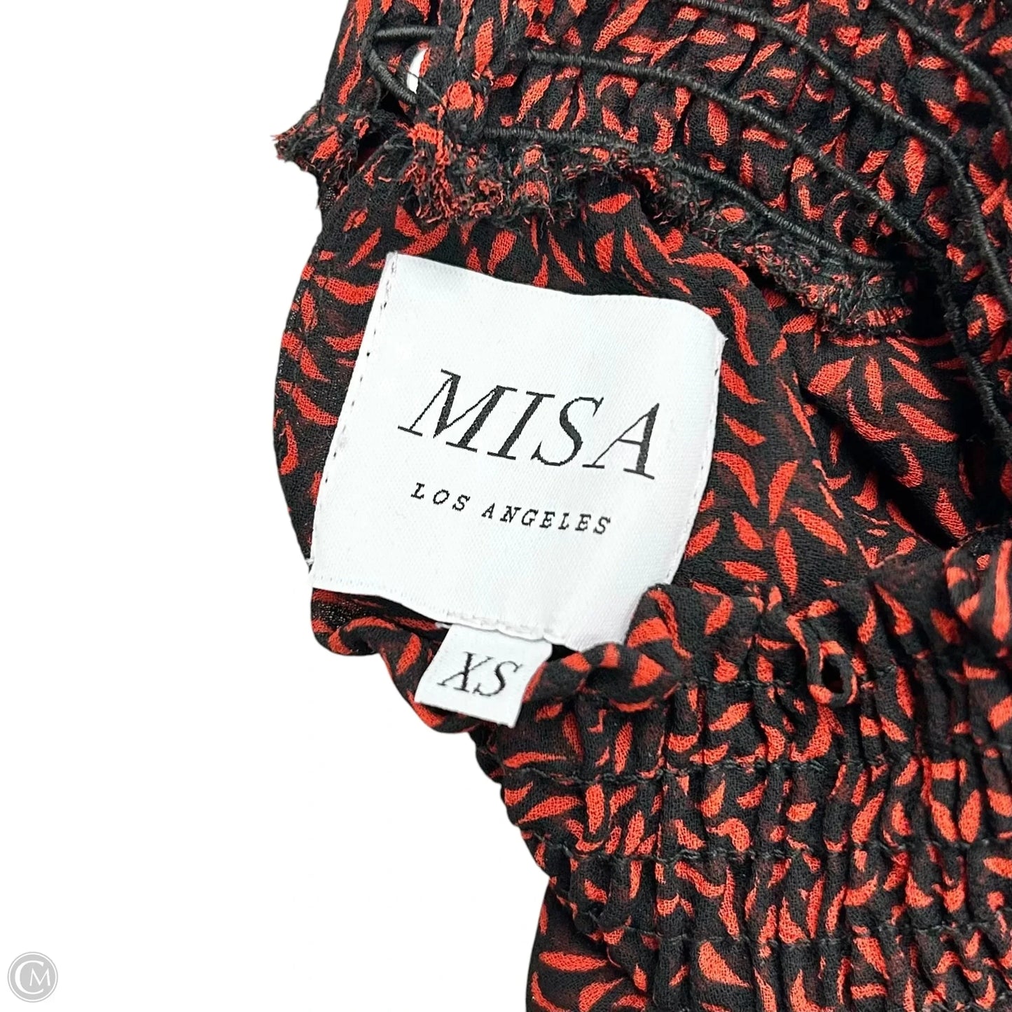 Dress Designer By Misa In Black & Red, Size: Xs