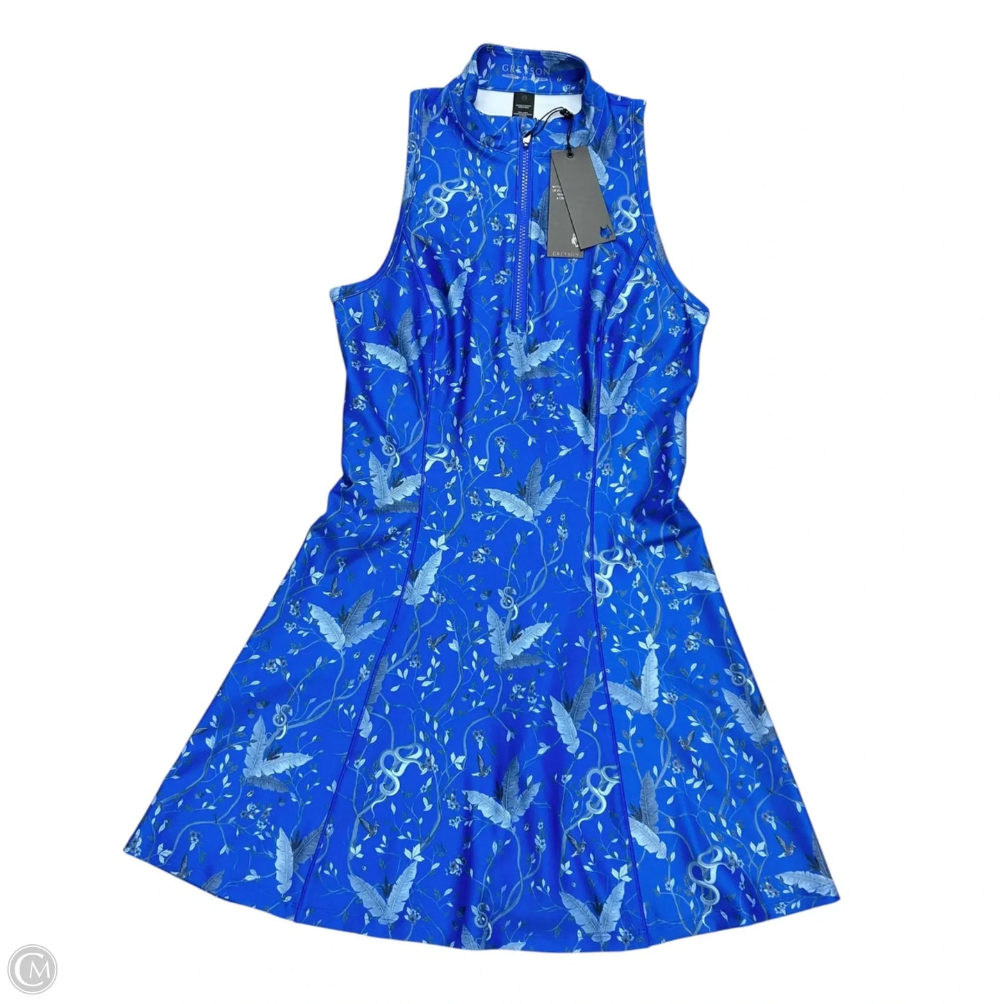 Athletic Dress By Greyson In Blue & Grey, Size: Xs