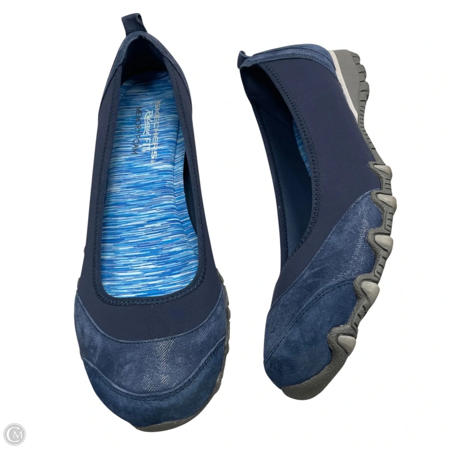 Shoes Flats By Skechers In Navy, Size: 10