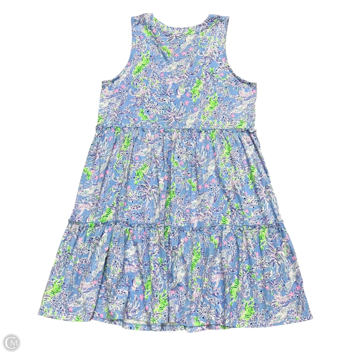 Dress Designer By Lilly Pulitzer In Blue & Purple, Size: L