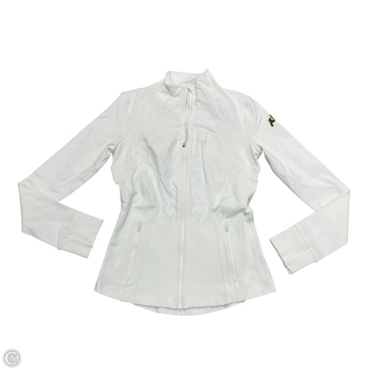 Athletic Jacket By Lululemon In White, Size: M