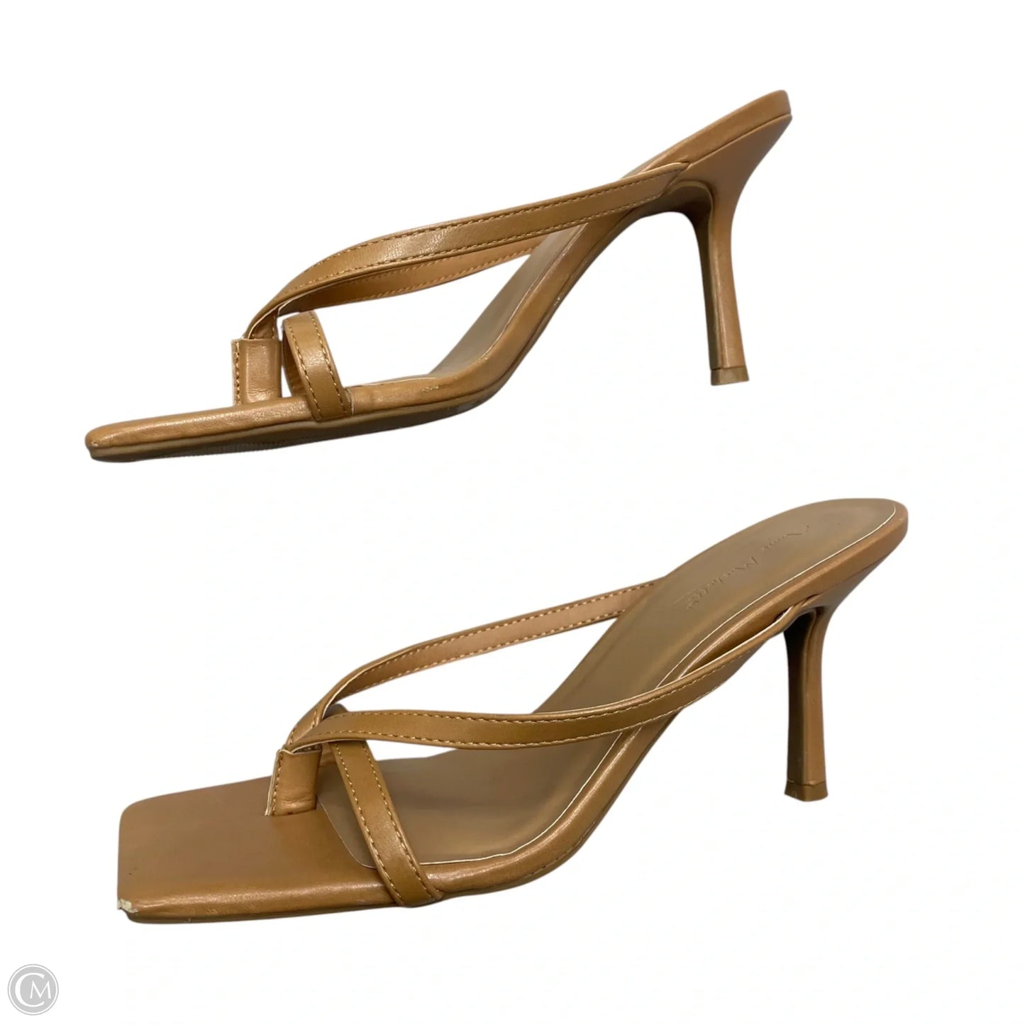 Sandals Heels Stiletto By Anne Michelle In Beige, Size: 8