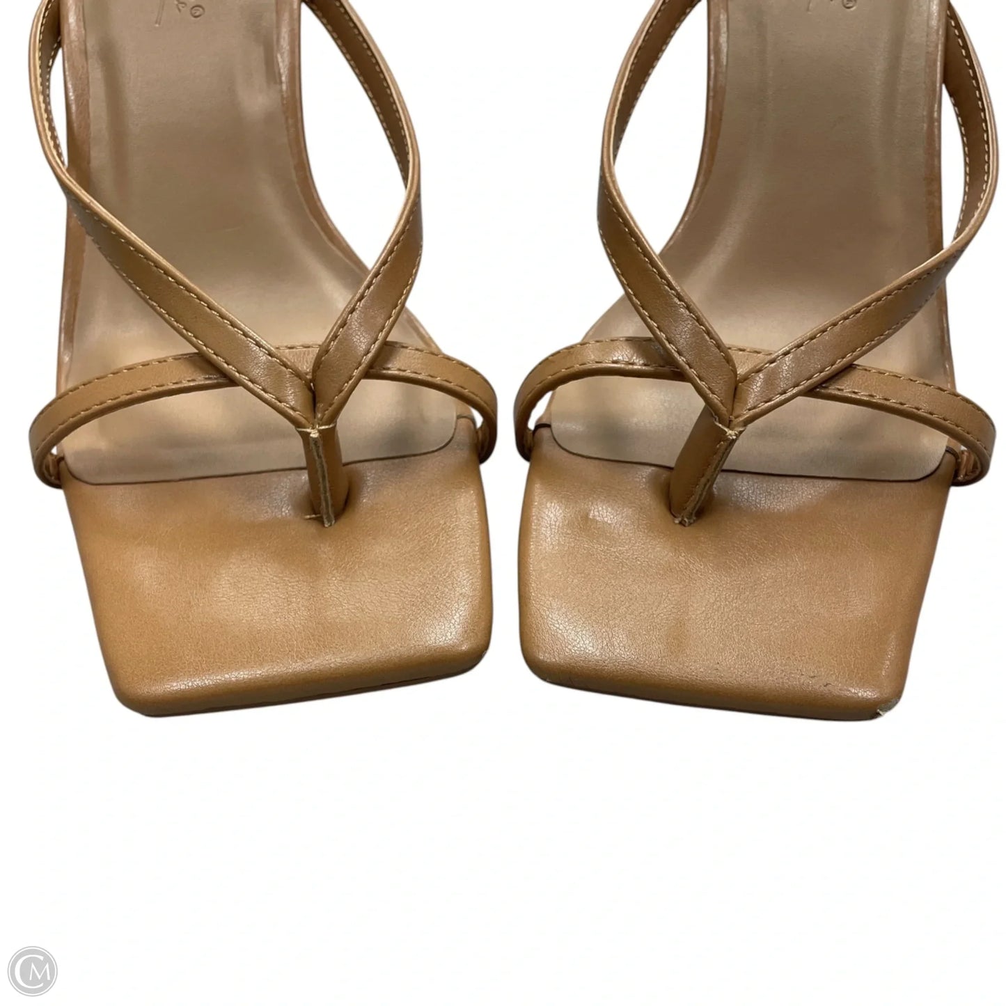 Sandals Heels Stiletto By Anne Michelle In Beige, Size: 8