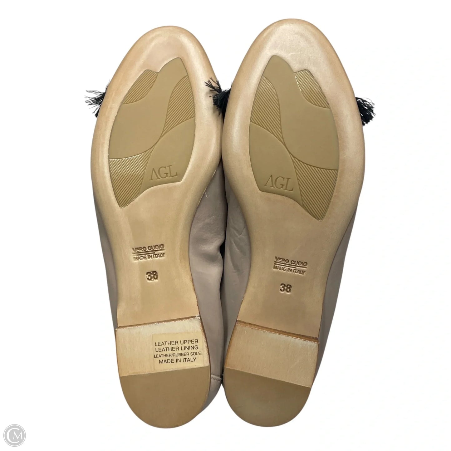Shoes Flats By Agl In Taupe, Size: 7.5