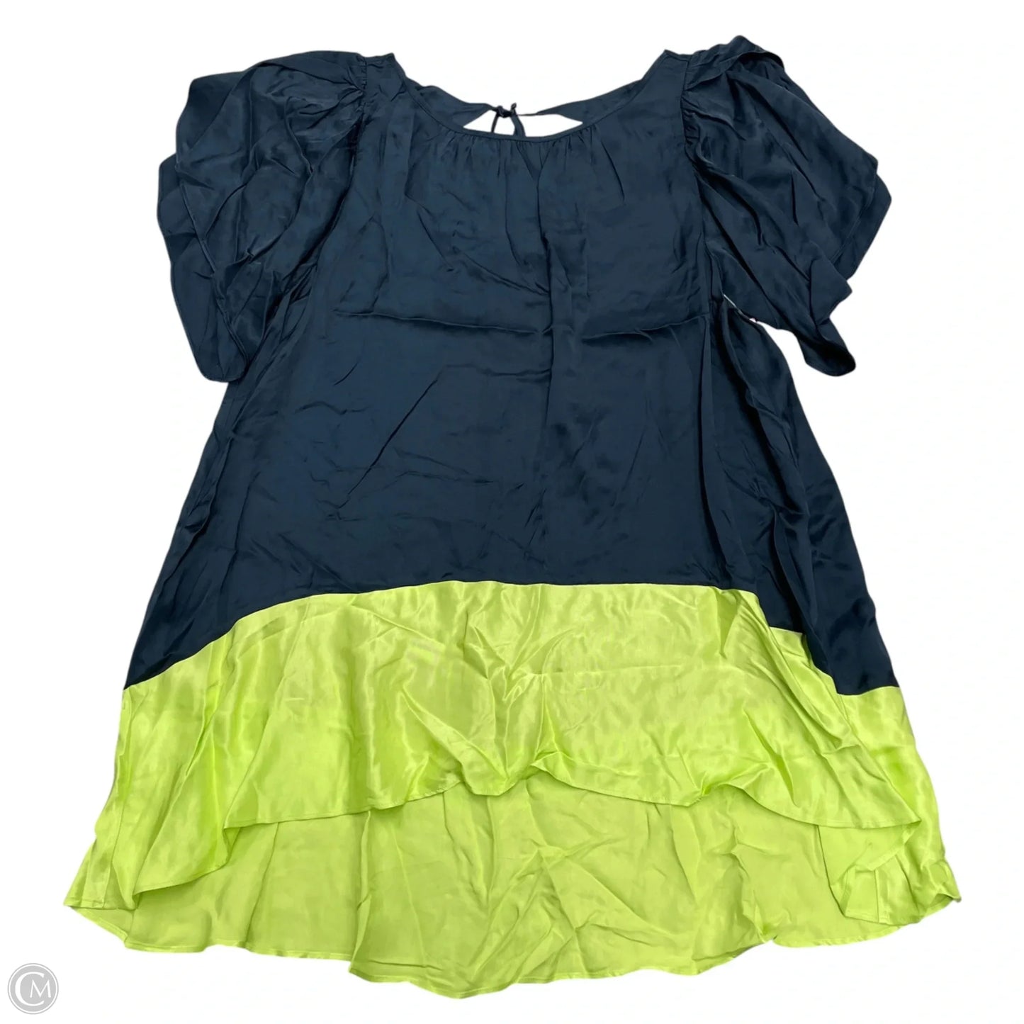 Tunic Short Sleeve By Maeve In Blue & Green, Size: S