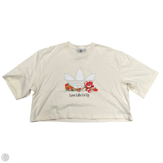 Top Short Sleeve Basic By Levis In Red & White, Size: M