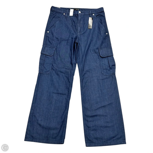 Jeans Wide Leg By Banana Republic In Blue Denim, Size: 12
