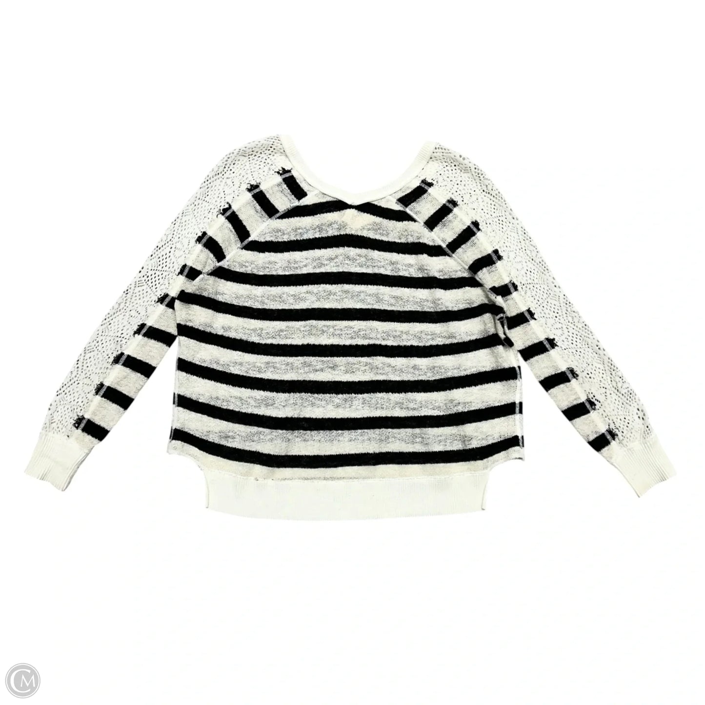 Top Long Sleeve By We The Free In Black & Cream, Size: S