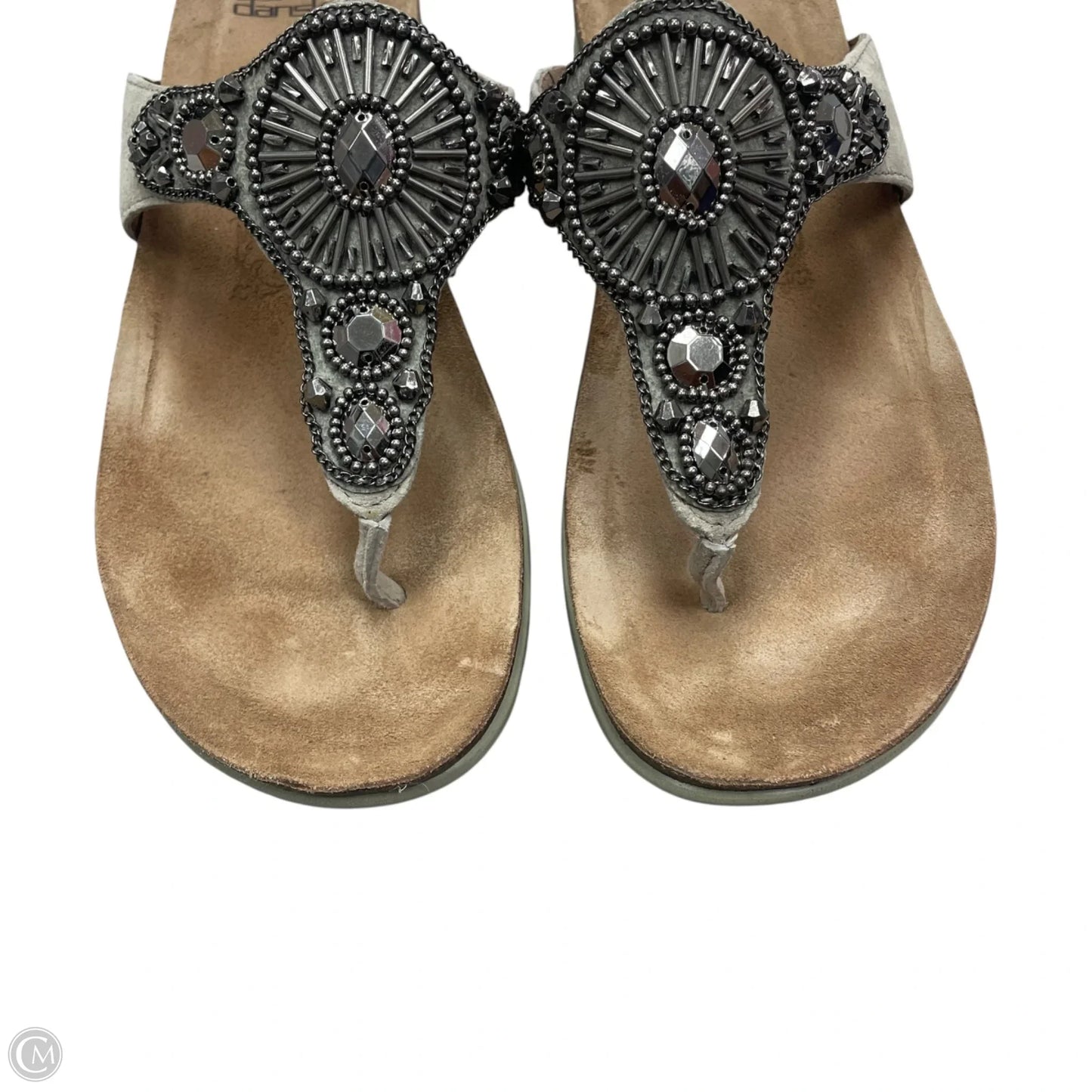 Sandals Heels Platform By Dansko In Silver, Size: 6.5