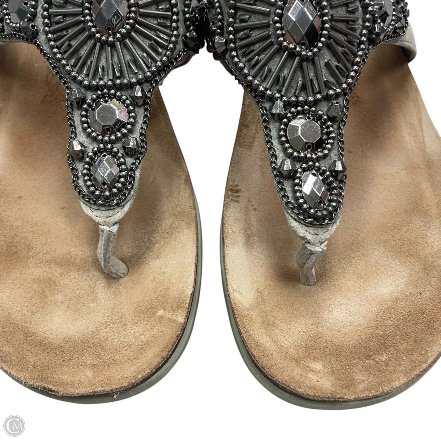 Sandals Heels Platform By Dansko In Silver, Size: 6.5