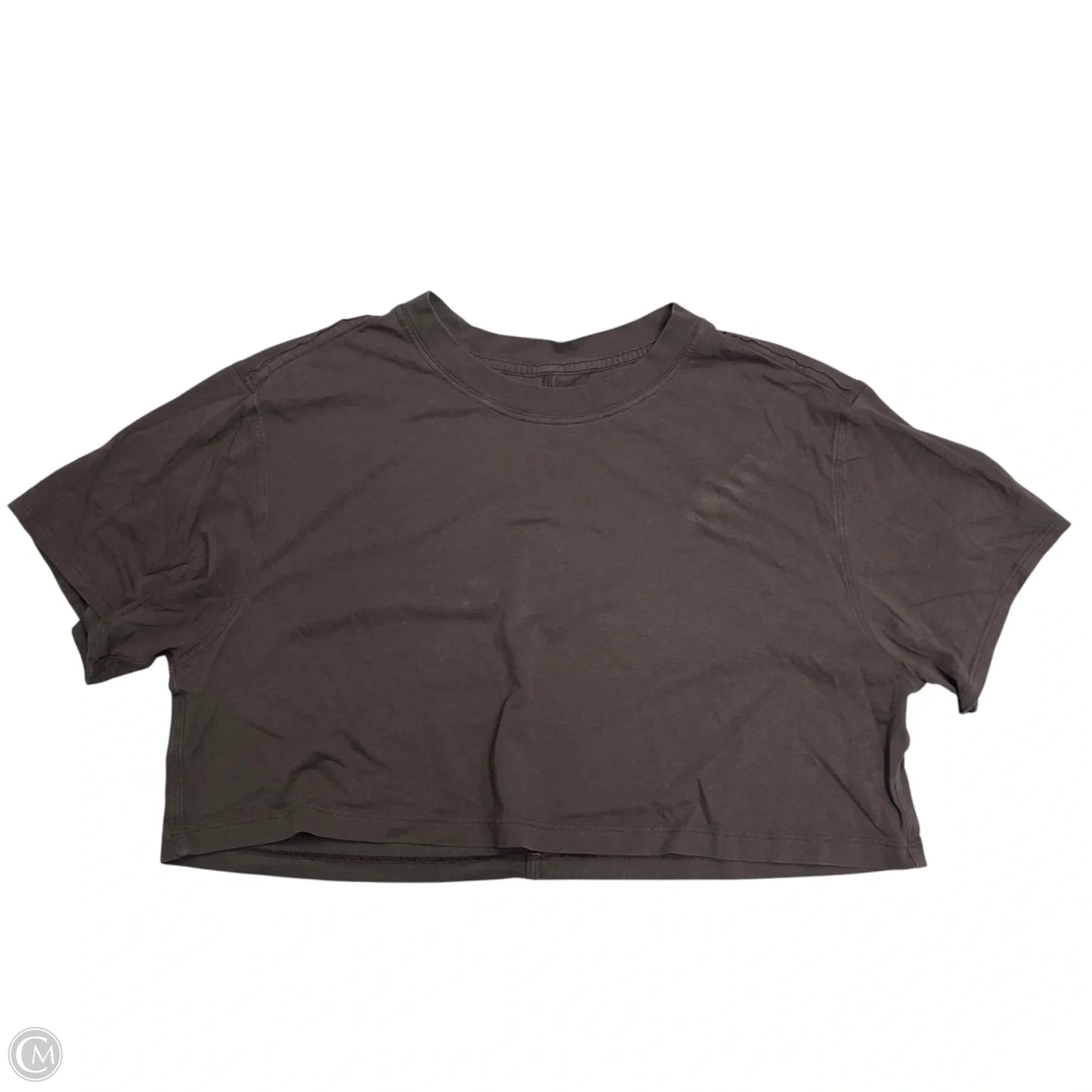 Athletic Top Short Sleeve By Lululemon In Brown, Size: S