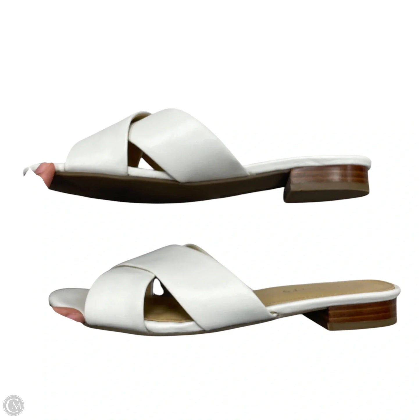 Sandals Flats By Talbots In White, Size: 7