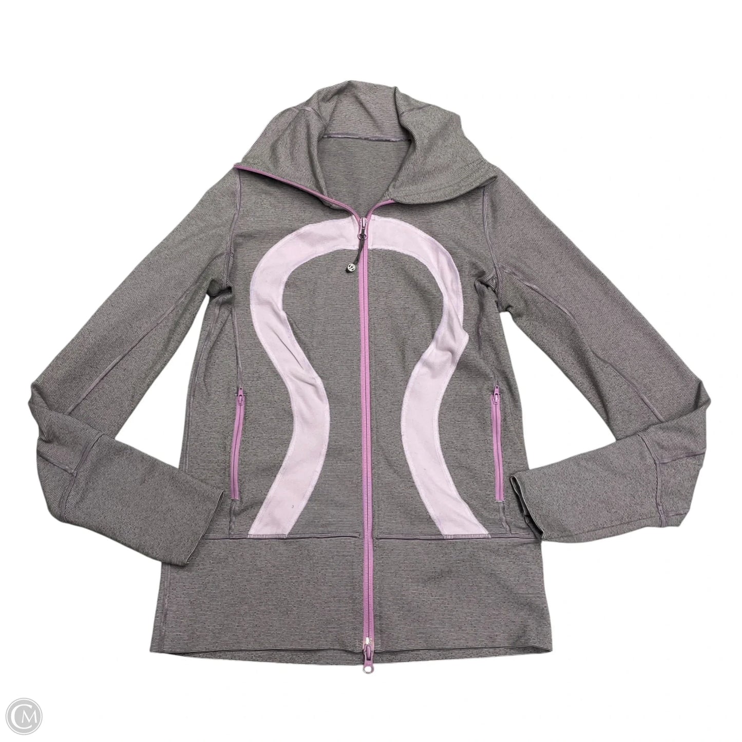 Athletic Jacket By Lululemon In Purple, Size: S