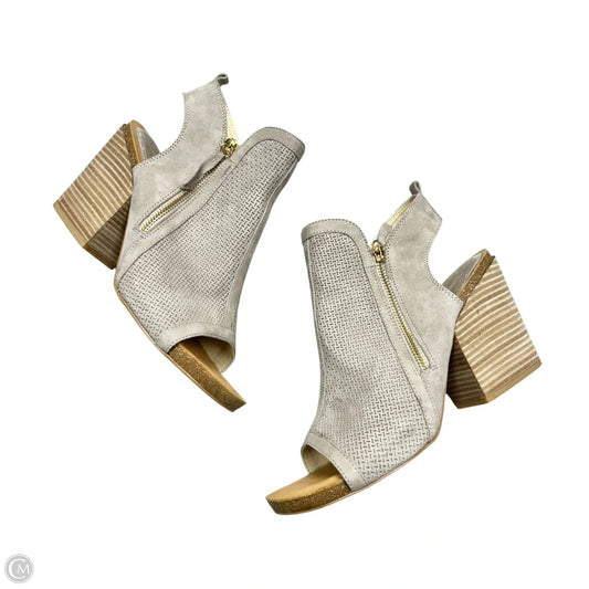 Boots Ankle Heels By Isola In Grey, Size: 10