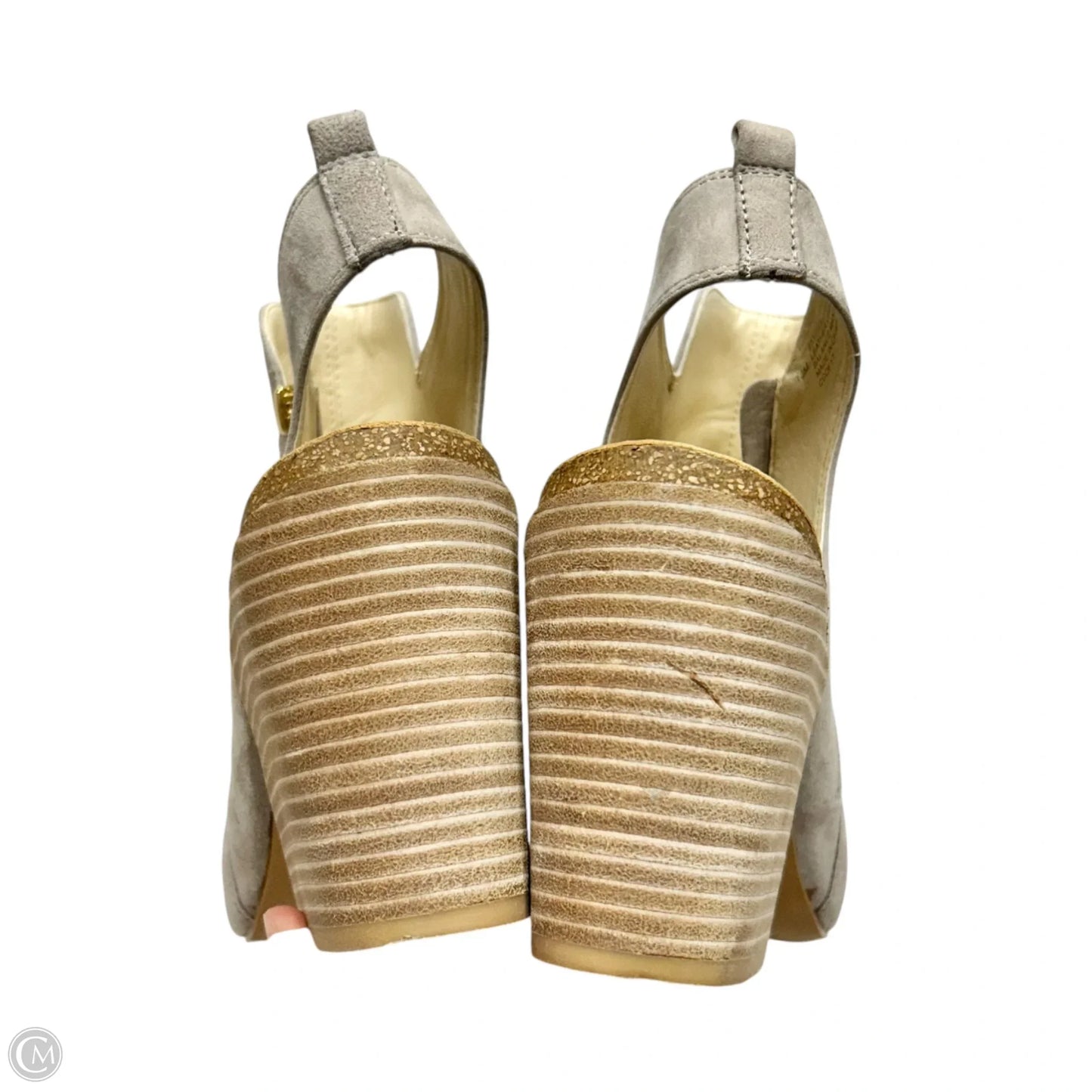 Boots Ankle Heels By Isola In Grey, Size: 10