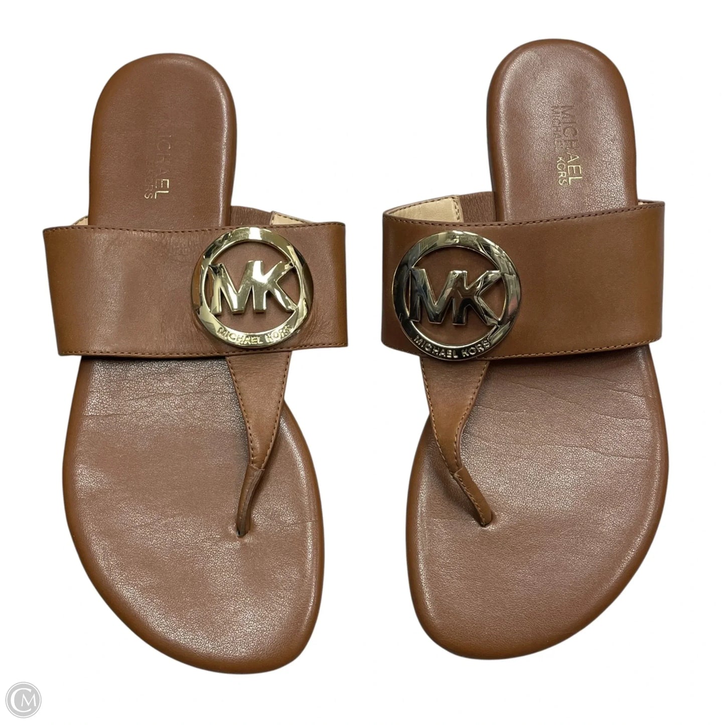 Sandals Flats By Michael By Michael Kors In Tan, Size: 7