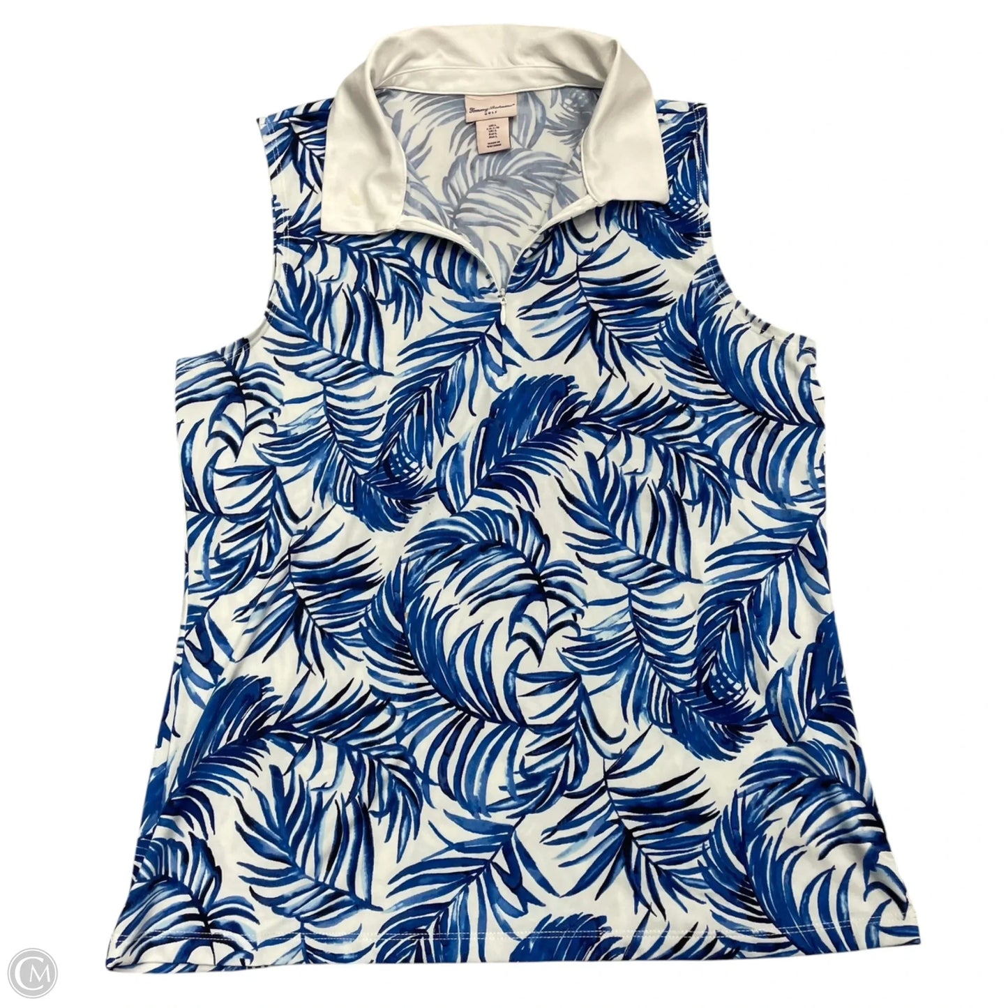 Athletic Tank Top By Tommy Bahama In Blue & White, Size: L