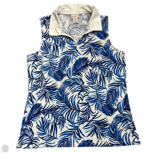 Athletic Tank Top By Tommy Bahama In Blue & White, Size: L
