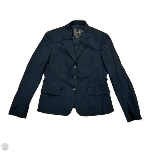 Blazer Designer By Coach In Black, Size: S