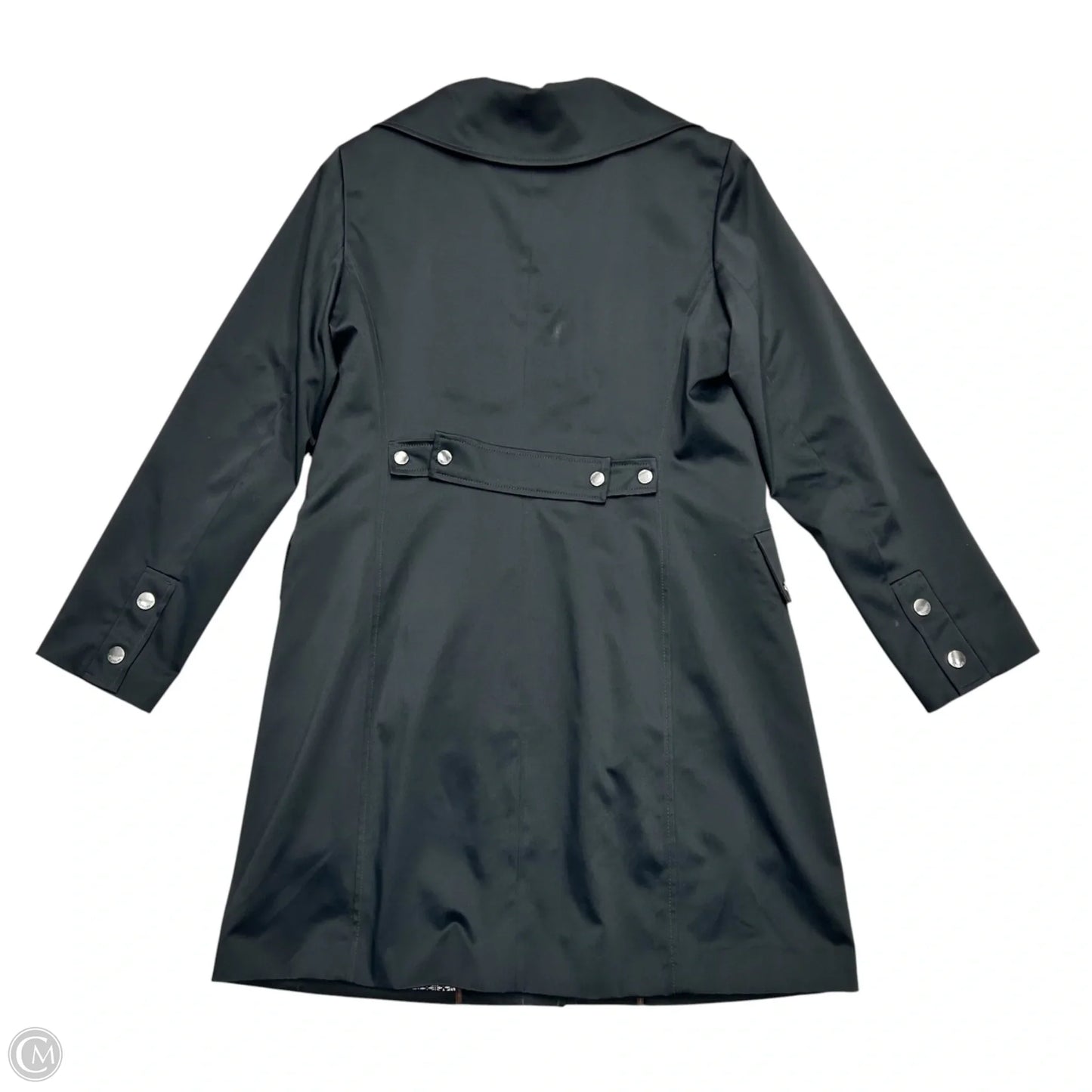 Coat Trench Coat By Cole-haan In Black, Size: M