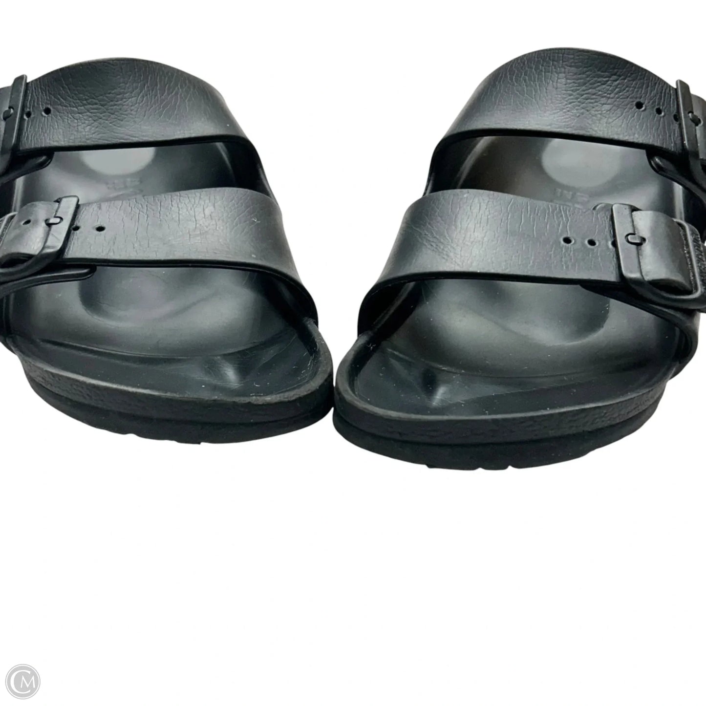 Sandals Flats By Birkenstock In Black, Size: 9