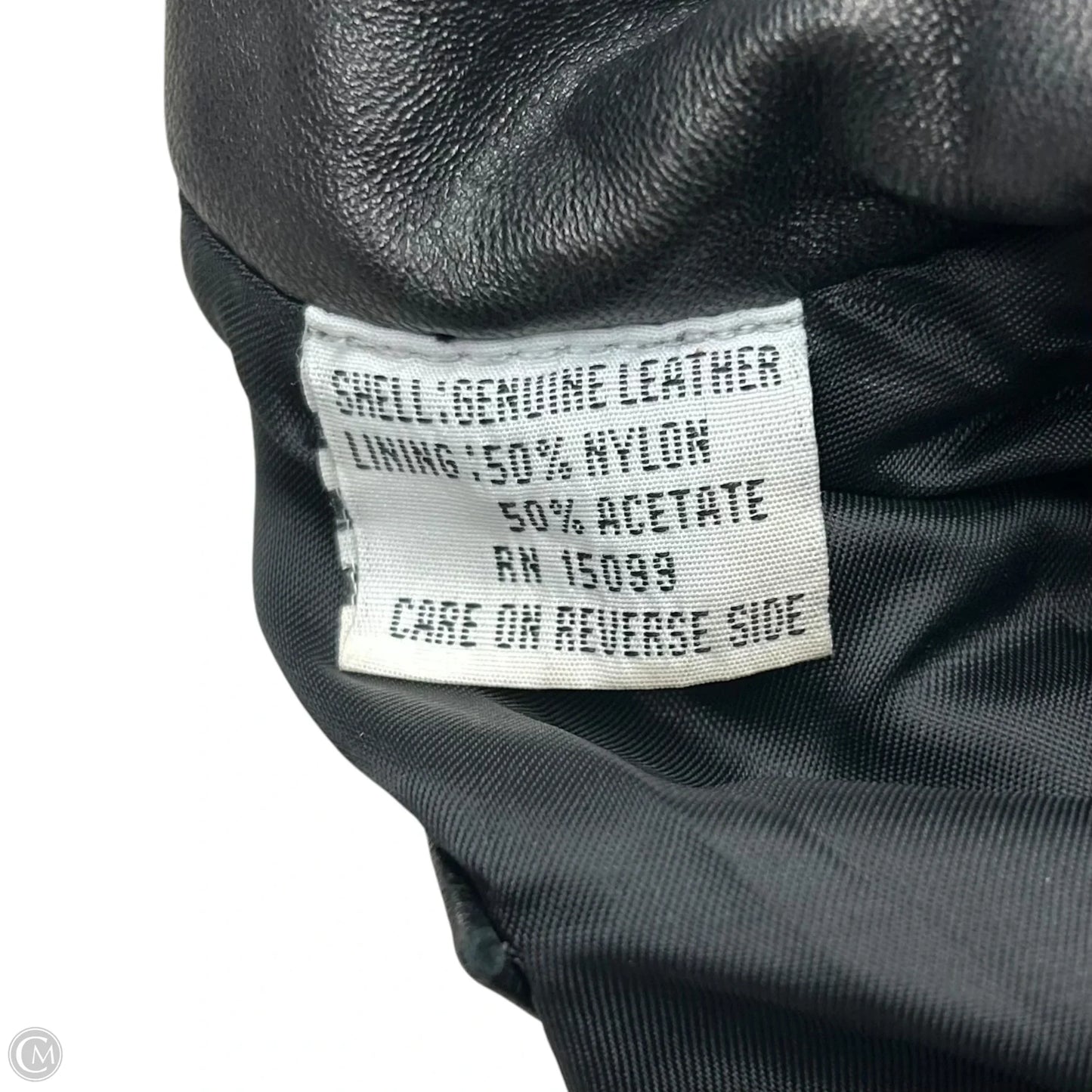 Coat Leather By Ricardo In Black, Size: M