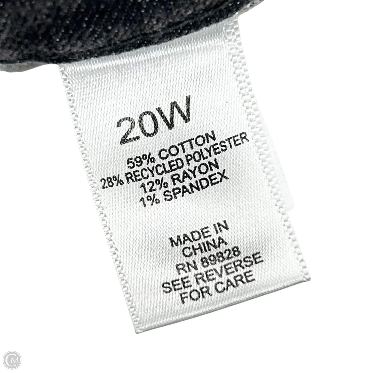 Jeans Straight By Logo In Grey Denim, Size: 20