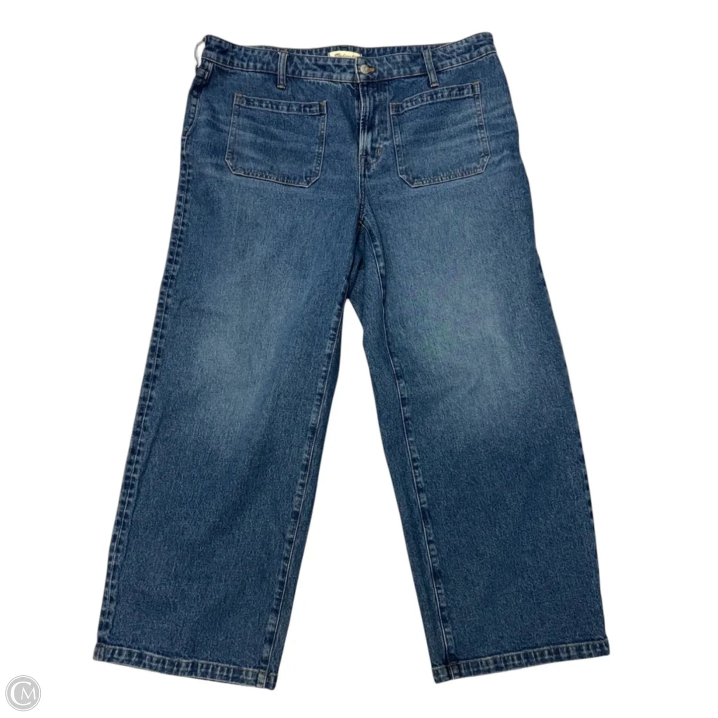 Jeans Wide Leg By Madewell In Blue Denim, Size: 16