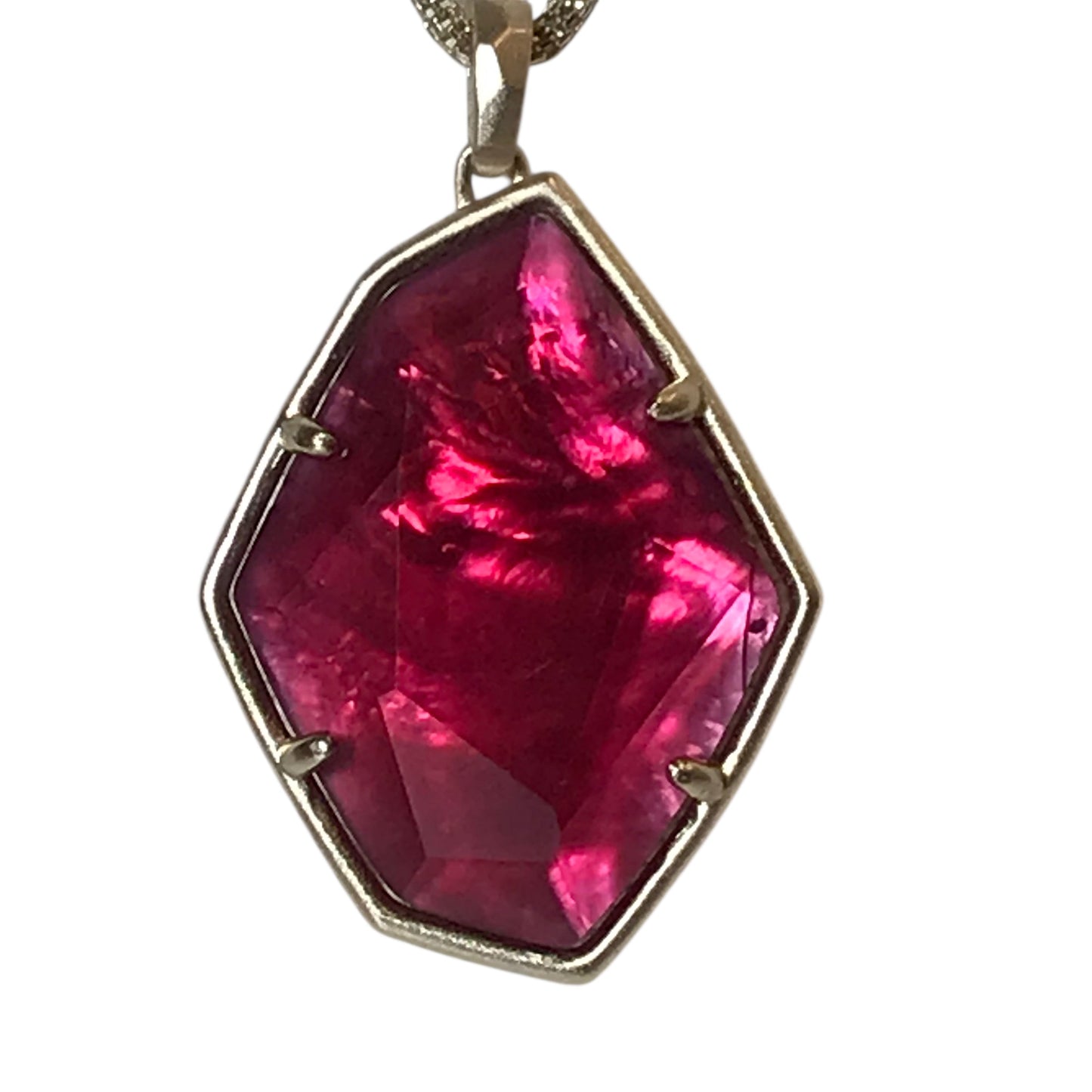 Necklace Charm By Kendra Scott In Gold & Pink