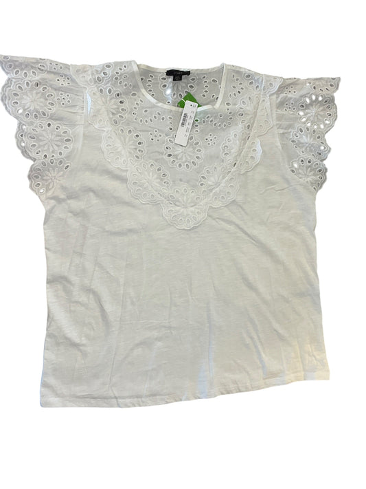 Top Ss By J. Crew In White, Size:Xxl