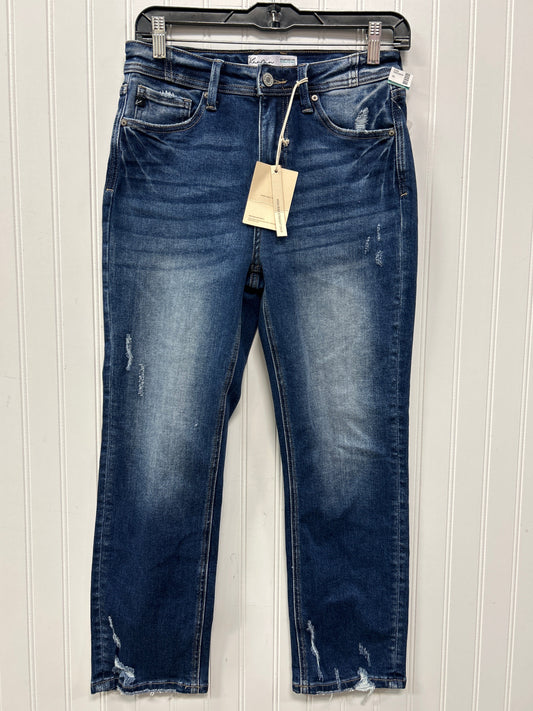 Jeans Straight By Kancan In Blue Denim, Size:4