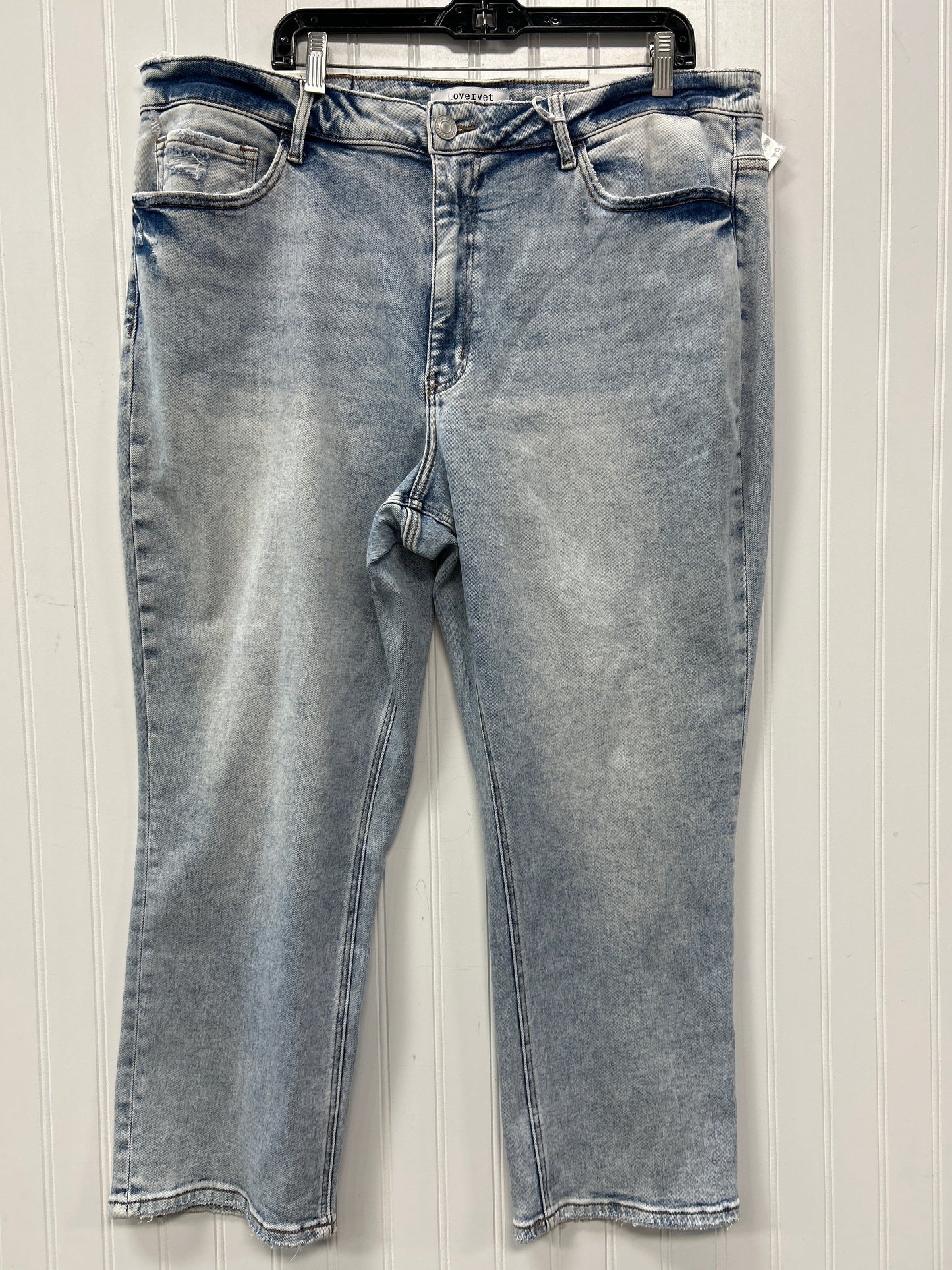 Jeans Straight By Vervet In Blue Denim, Size:24 NWT